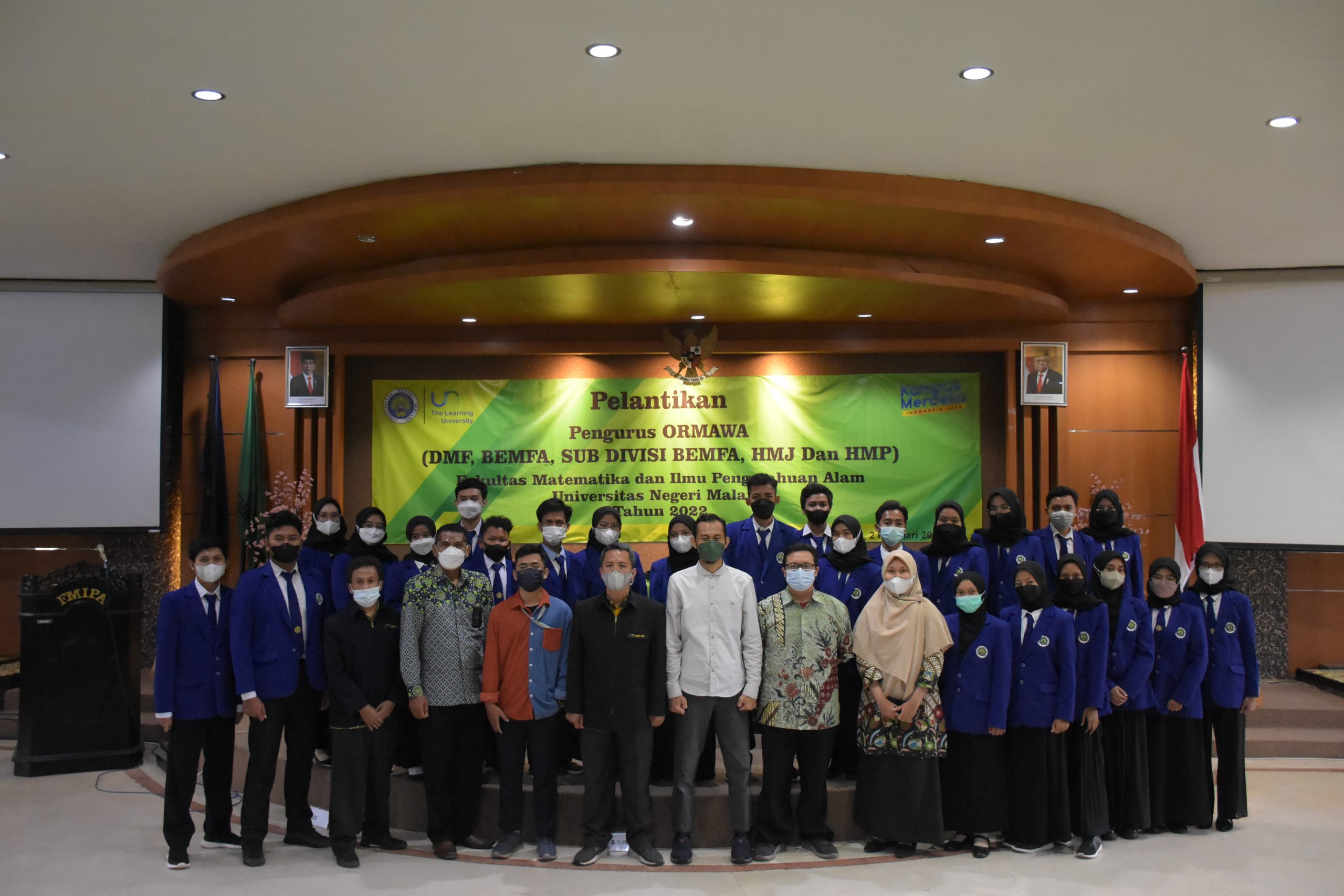 Pelantikan Pengurus ORMAWA FMIPA Universitas Negeri Malang